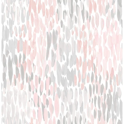 NuWallpaper Blush Make It Rain Peel & Stick Wallpaper