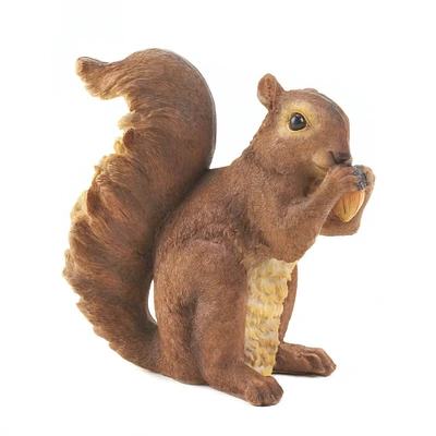 6.75" Nibbling Squirrel Garden Statue