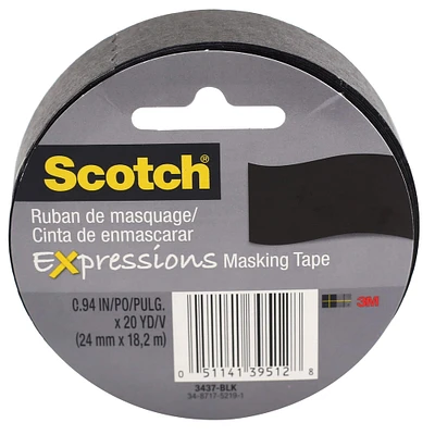 12 Pack: Scotch® Expressions Black Masking Tape