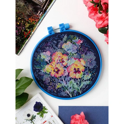 Abris Art Watercolor Viola Cross Stitch Kit