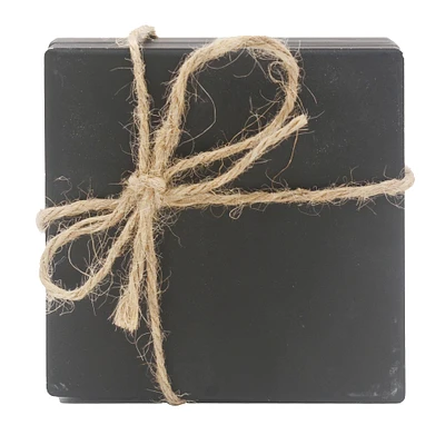 12 Packs: 4 ct. (48 total) Black Ceramic Coasters by Make Market®