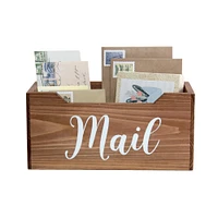 Elegant Designs Decorative Script Word Mail Organizer Box