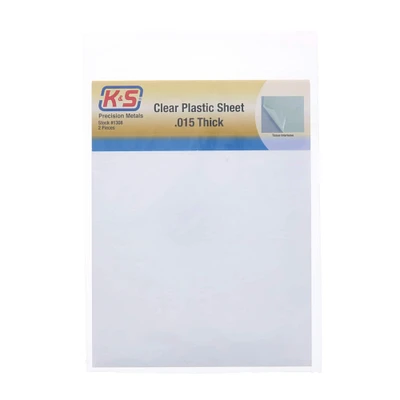 K&S Engineering® 9" x 12" Clear Plastic Sheets, 2ct.