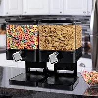 Honey Can Do Black Compact Double Cereal Dispenser