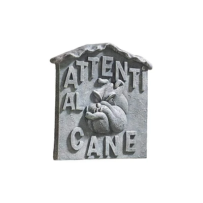 Design Toscano Attenti al Cane Beware of Dog Wall Sculpture