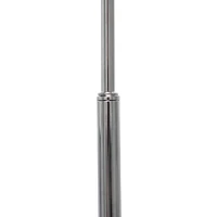 Simple Designs 65" Arched Brushed Nickel Floor Lamp