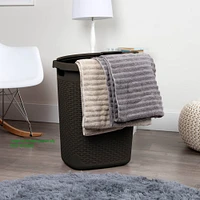 Mind Reader 21'' Hamper Laundry Basket with Cutout Handles