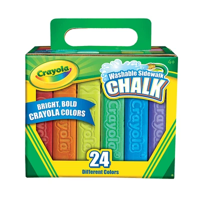 Crayola® 24 Color Washable Sidewalk Chalk Set