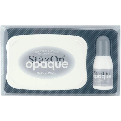 StazOn® Cotton White Opaque Solvent Ink Kit