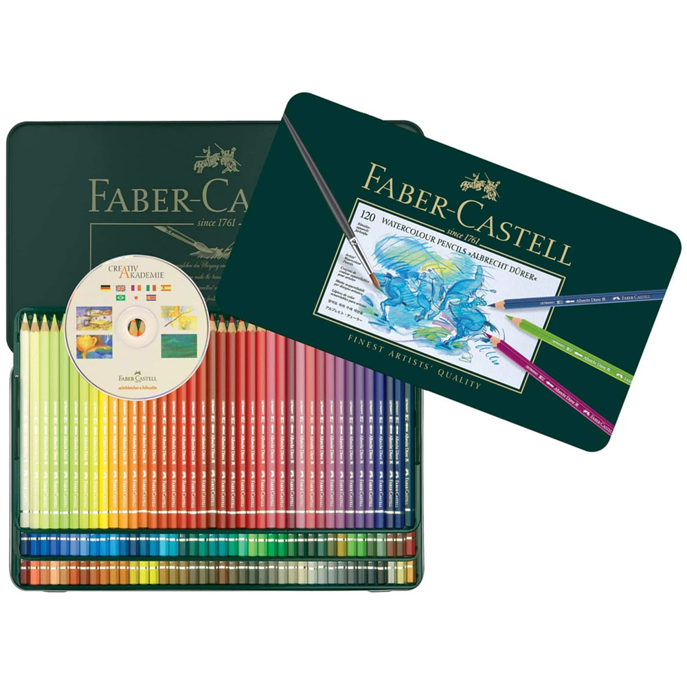 Faber-Castell® 120 Color Albrecht Durer Watercolor Pencil Tin Set