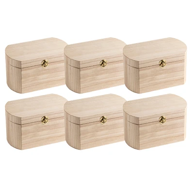 6 Pack: 9.5" Wood Oval Box by Make Market®