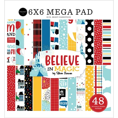 Carta Bella Believe in Magic Mega Cardstock Paper Pad, 6" x 6"
