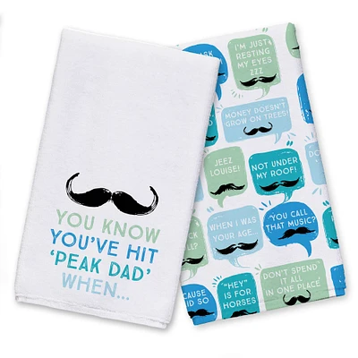 You Know You've Hit Peak Dad When… Tea Towel Set