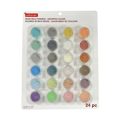 6 Packs: 24 ct. (144 total) Mixed Color Resin Mica Powders by Craft Smart®