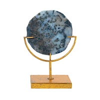 Blue Agate Decor on Stand