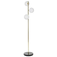 CosmoLiving by Cosmopolitan 55" Gold Metal Modern Floor Lamp