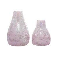 CosmoLiving by Cosmopolitan Purple Glass Vase Set