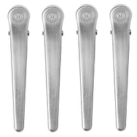 Martha Stewart Silver Stainless Steel Bag Clip Set, 4ct.