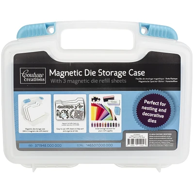 Couture Creations Magnetic Die Storage Case with 3 Magnetic Die Refill Sheets