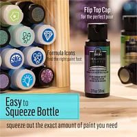 FolkArt® Dragonfly Glaze™ Blue-Green-Gold Color Changing Top Coat