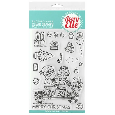 Avery Elle Mr. & Mrs. Claus Clear Stamp Set
