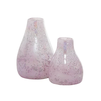 CosmoLiving by Cosmopolitan Purple Glass Vase Set