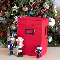 Santa's Bags 17" Red Nutcracker Collectibles Storage Box