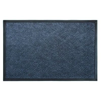 RugSmith Dark Gray Molded Cobalt Rubber Poly Doormat