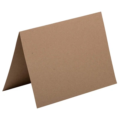 JAM Paper A7 Brown Kraft Blank Foldover Cards