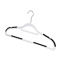 Honey Can Do White/Black Rubber Grip Hangers, 60ct.