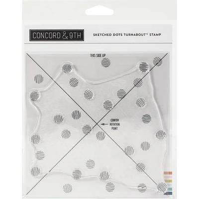 Concord & 9th Sketched Dots Turnabout Clear Stamps