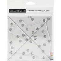 Concord & 9th Sketched Dots Turnabout Clear Stamps