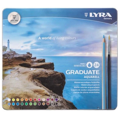 Lyra Graduate Aquarell 24 Watercolor Colored Pencils