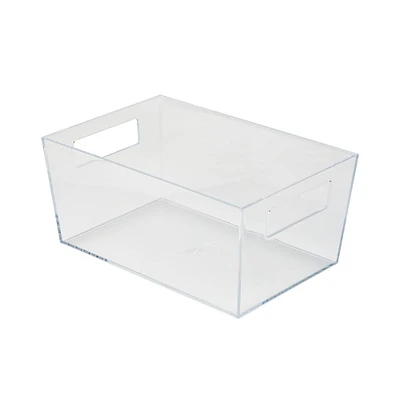 Simplify 11.5" Medium Clear Storage Bin 