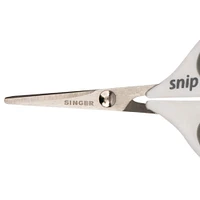 SINGER® 4" Gray Comfort Grip Craft Scissors