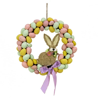 16" Egg Wreath with Bunny Center