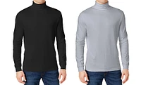 Galaxy By Harvic Men's Turtleneck Shirt 2 Pack