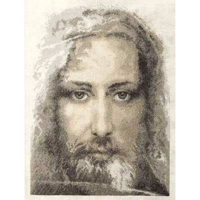 Charivna Mit Cross Stitch Kit Sacred Relic Of Christians - Turin Shroud - Truthful Image Of Our Lord Jesus Christ