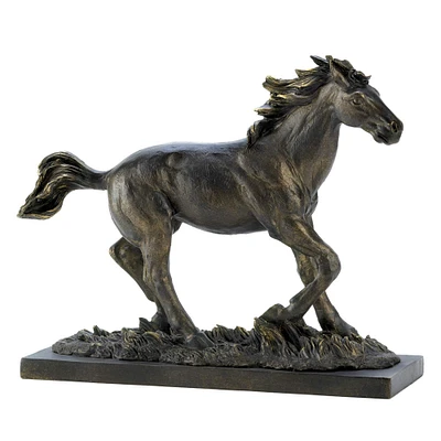 9.5" Wild Stallion Statue
