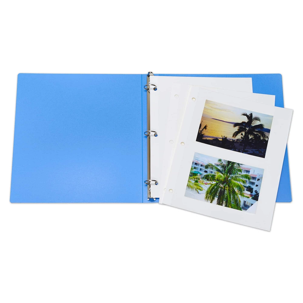 C-Line® 11" x 9" Redi-Mount Ring Binder Photo Mounting Sheets, 50ct.