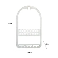 Bath Bliss Frosted White Molded Shower Caddy