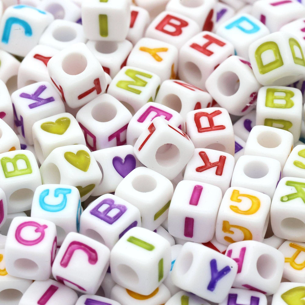 Multicolor Alphabet Beads by Creatology™, 6.5mm