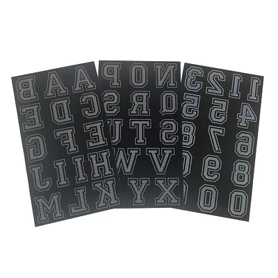 Iron-On Flocked Collegiate Letters & Numbers by Make Market