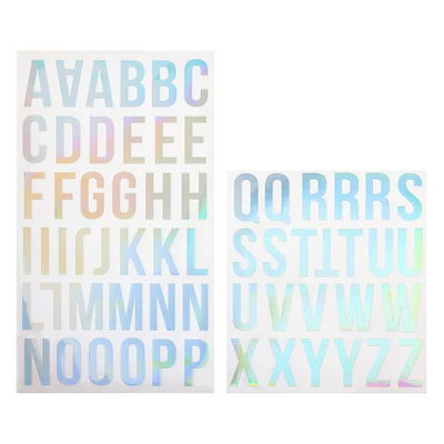 Holographic San Serif Alphabet Iron-On Transfers by Make Market®