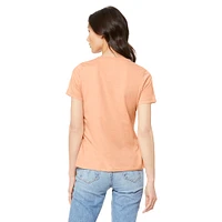 BELLA+CANVAS® Women's Relaxed V-Neck Heather T-Shirt