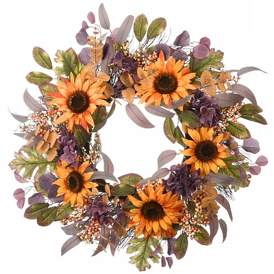 30" Harvest Sunflowers Wreath