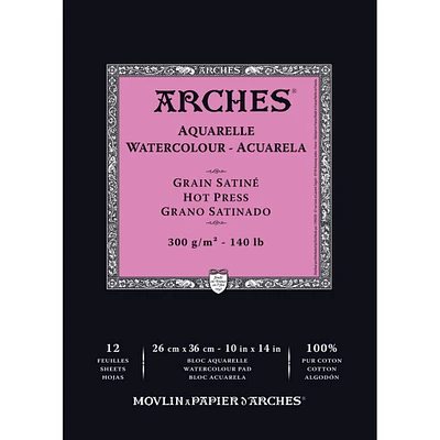 Arches® Hot-Pressed Watercolor Pad