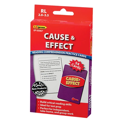 Edupress® Cause & Effect Practice Cards, Levels 2.0-3.5