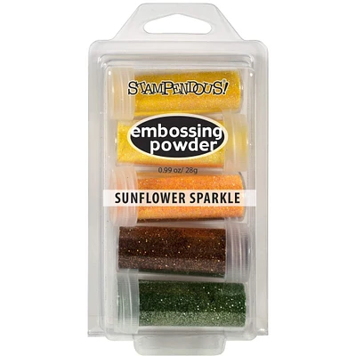 Stampendous® Sunflower Sparkle Embossing Powder Kit