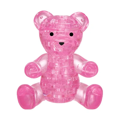 BePuzzled® Original 3D Crystal Puzzle™ Pink Teddy Bear 41 Piece Puzzle